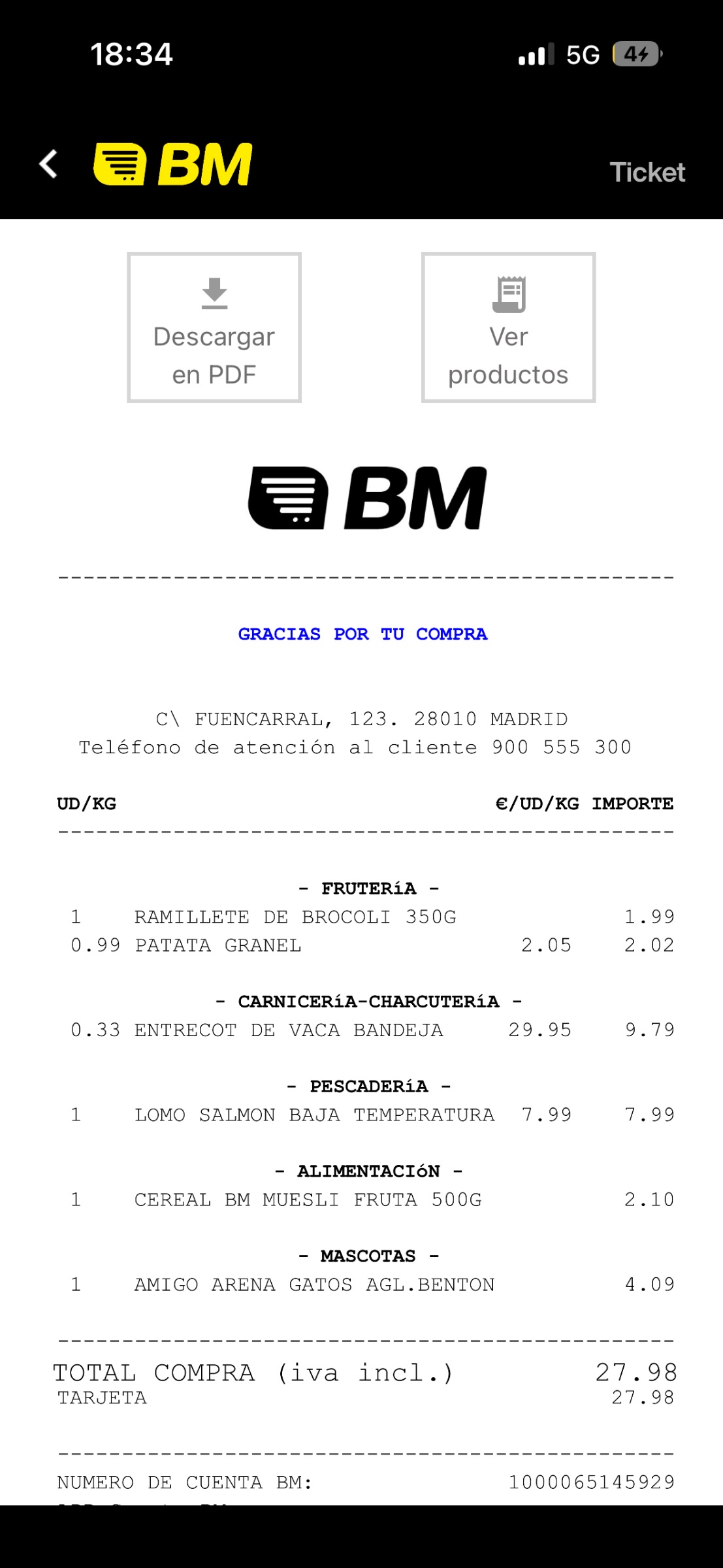 Bolsa BM vs Ahorramas · confusión cromática