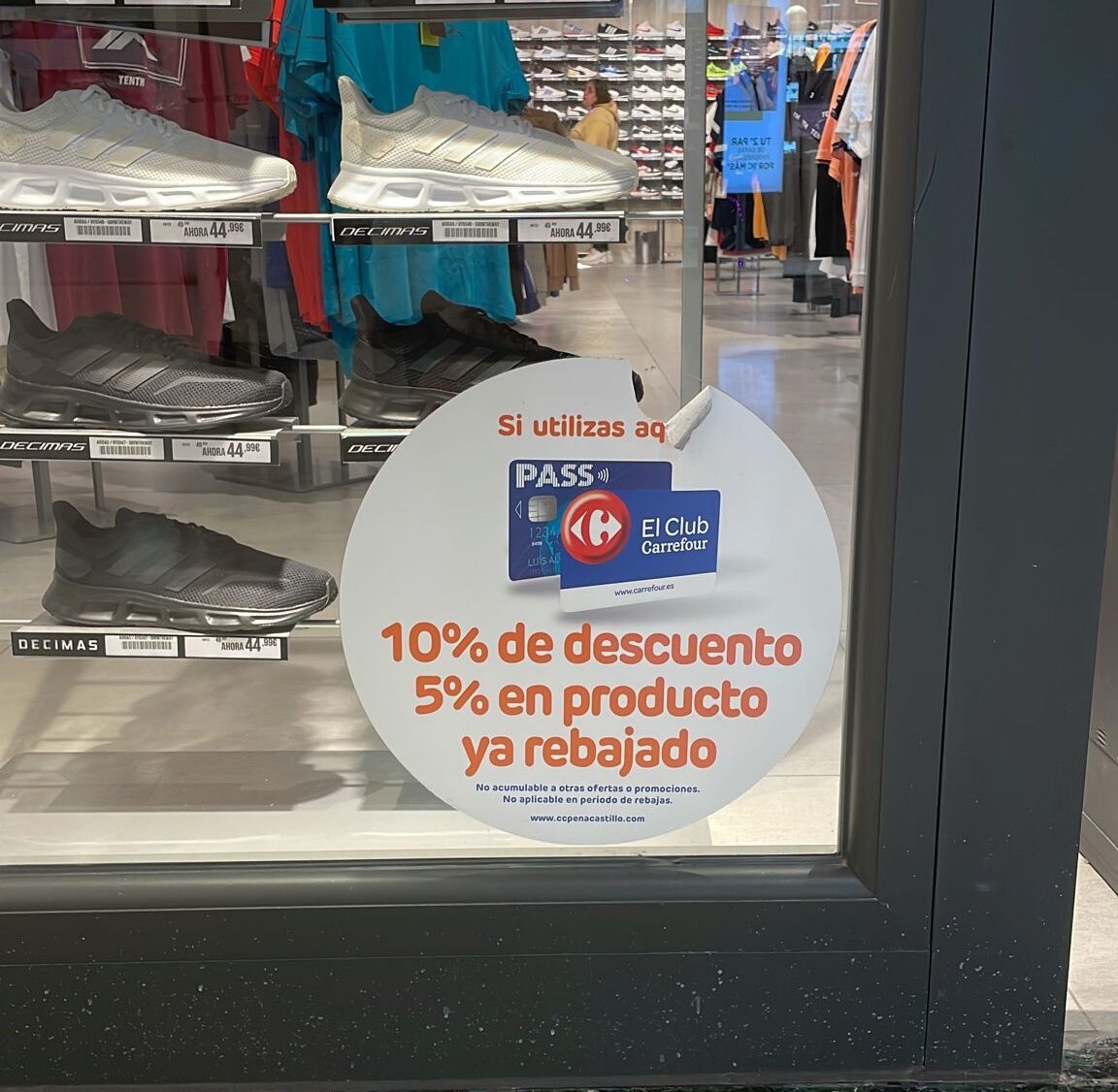 Programa puntos Carrefour con comunicación en caja