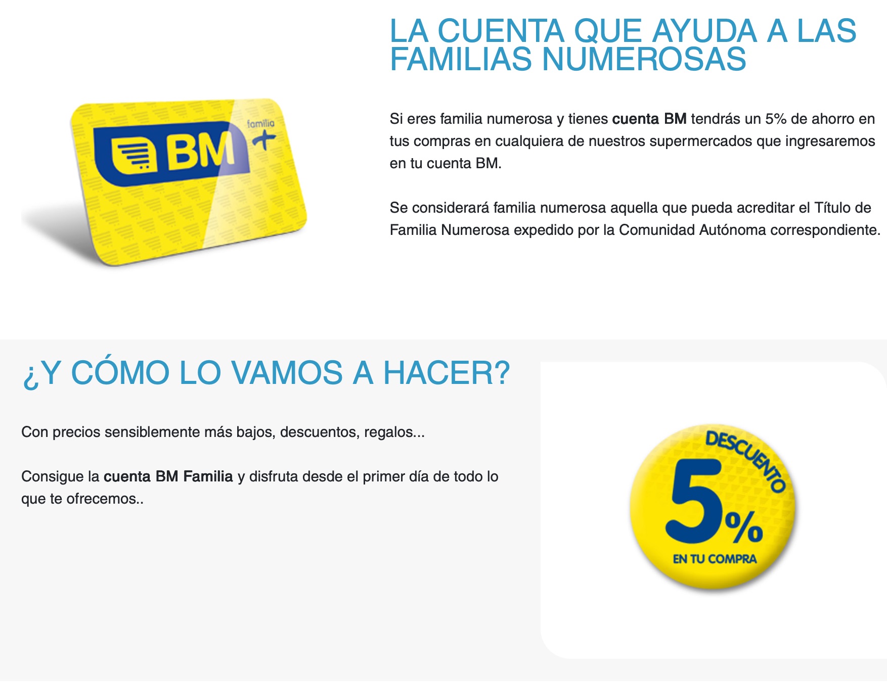 Esquema Cuenta BM Familia con cuentas asociadas
