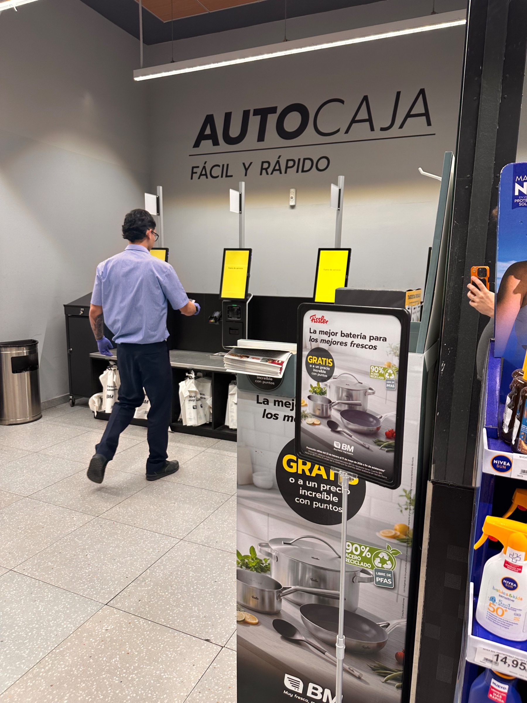 Zona de autopago BM desactivada