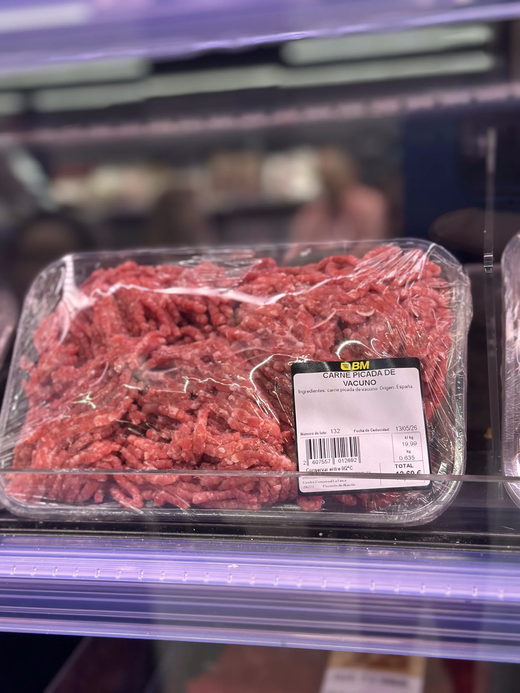 Packaging estándar carne BM