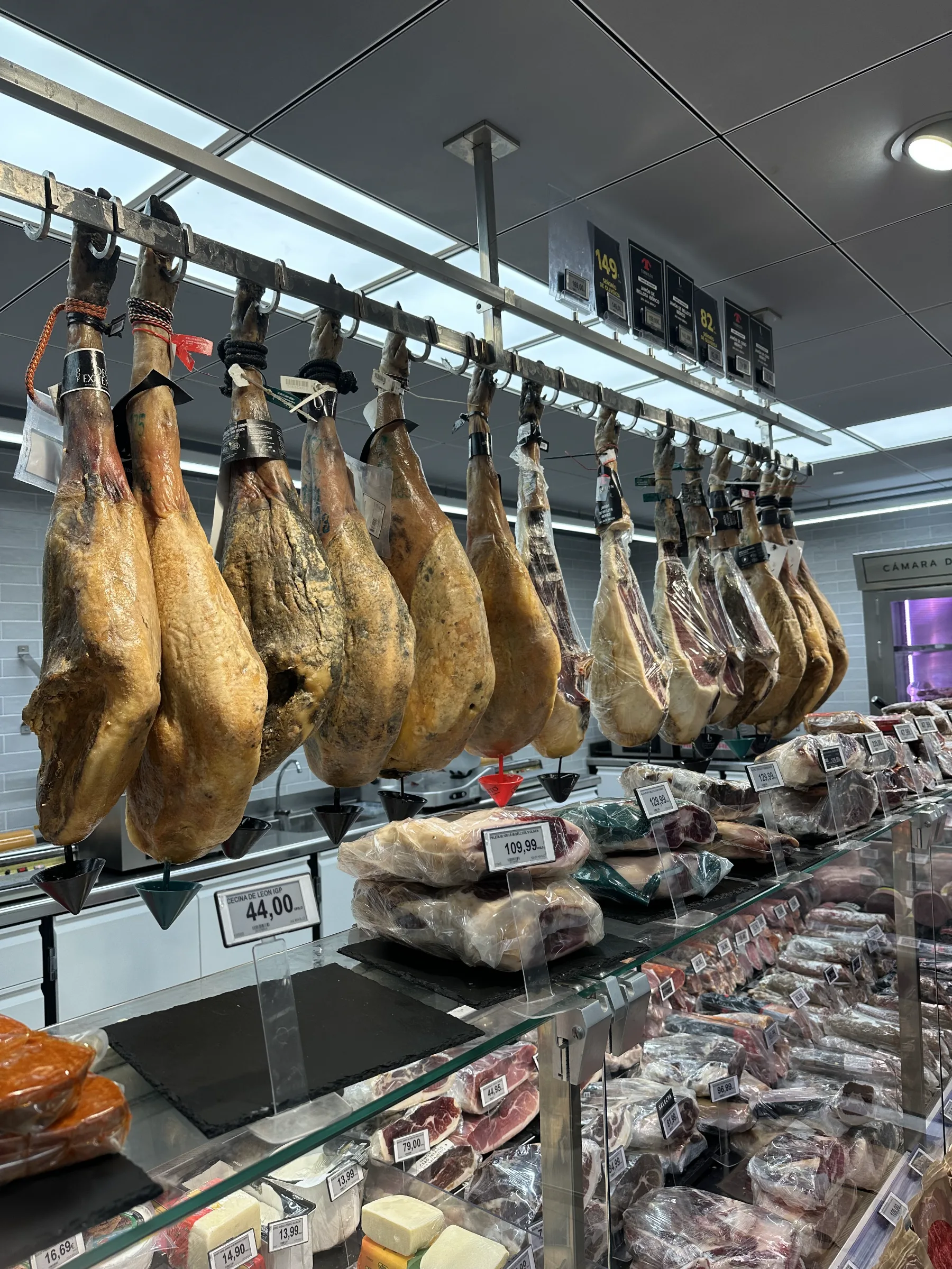 Vitrina ibérica carnicería BM Irún