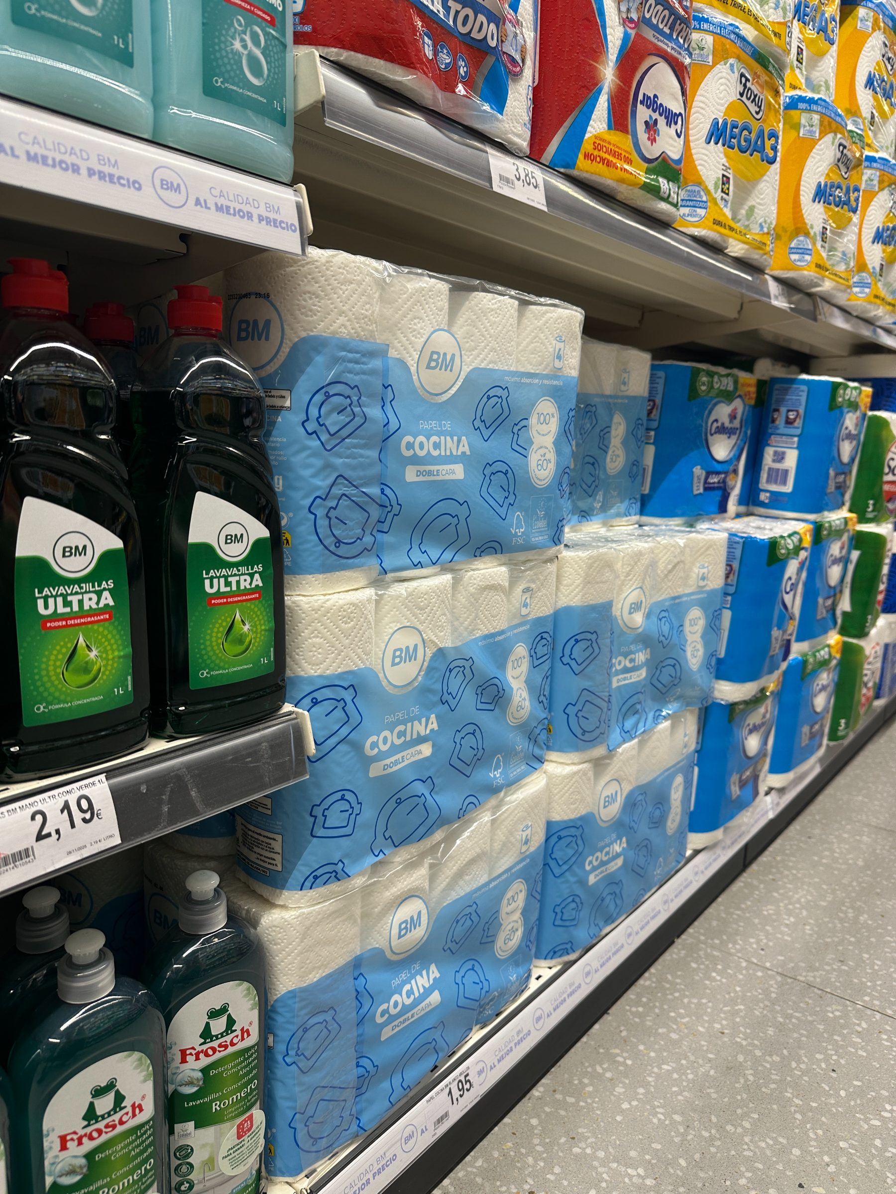 Marca propia no alimentario BM — packaging genérico